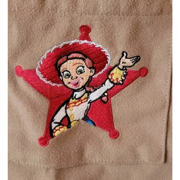Disney Toy Story Jessie Girls Sz. 7/8 Camel Color Jacket Snap Closure Costume - Picture 3 of 8